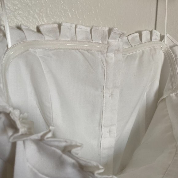 English Factory White Strapless Bow Sleeve Tie Mini Dress Size - XS - Picture 6 of 11